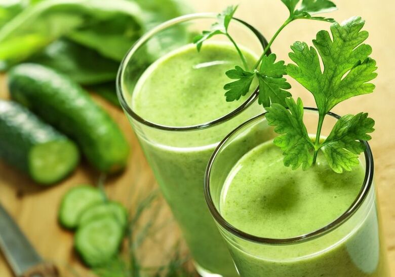 jus mentimun dengan peterseli untuk prostatitis